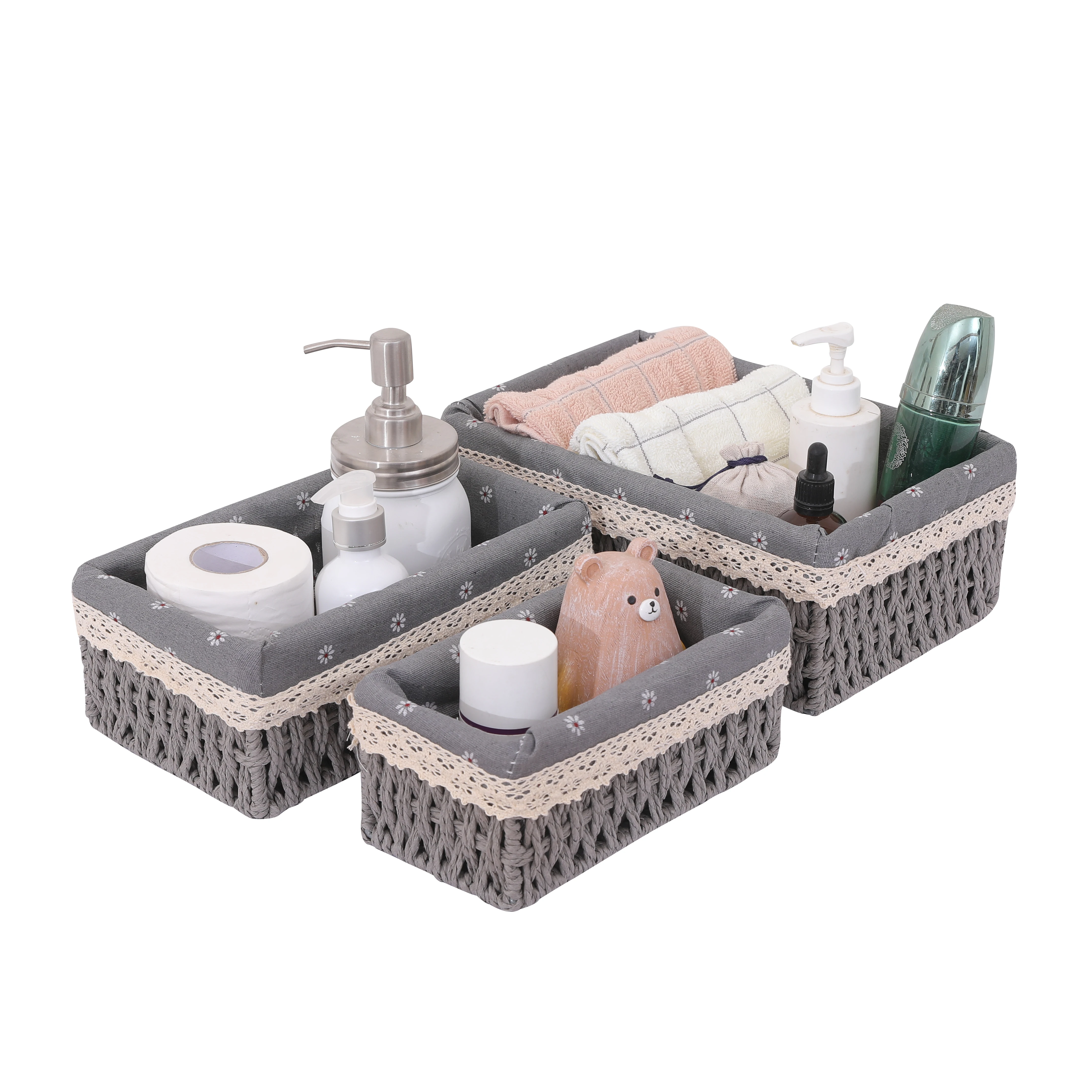 Home Decor Accessories Gift Basket Straw Woven Eco-friendly Basket Tray