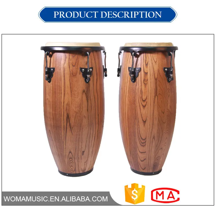 2023 Hot Selling Factory Wholesale Popular Percussion Musical Instrument Wood Conga Drum