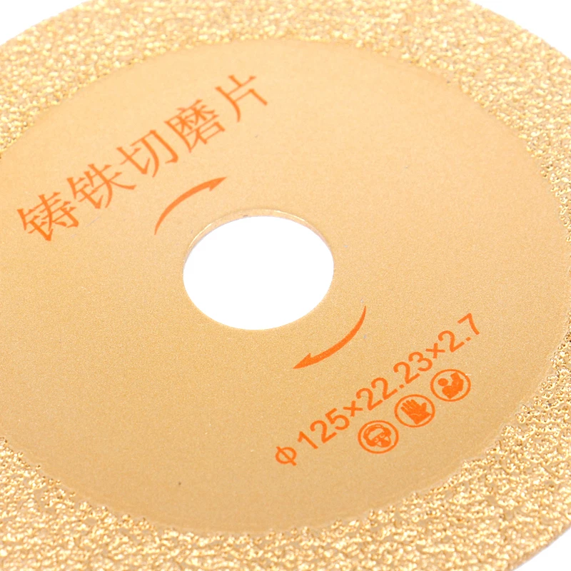 100/125/150/180mm Vacuum Brazed Diamond Grinding Cutting Disc Saw Blade For Cast Angle Iron Stone Marble Granite