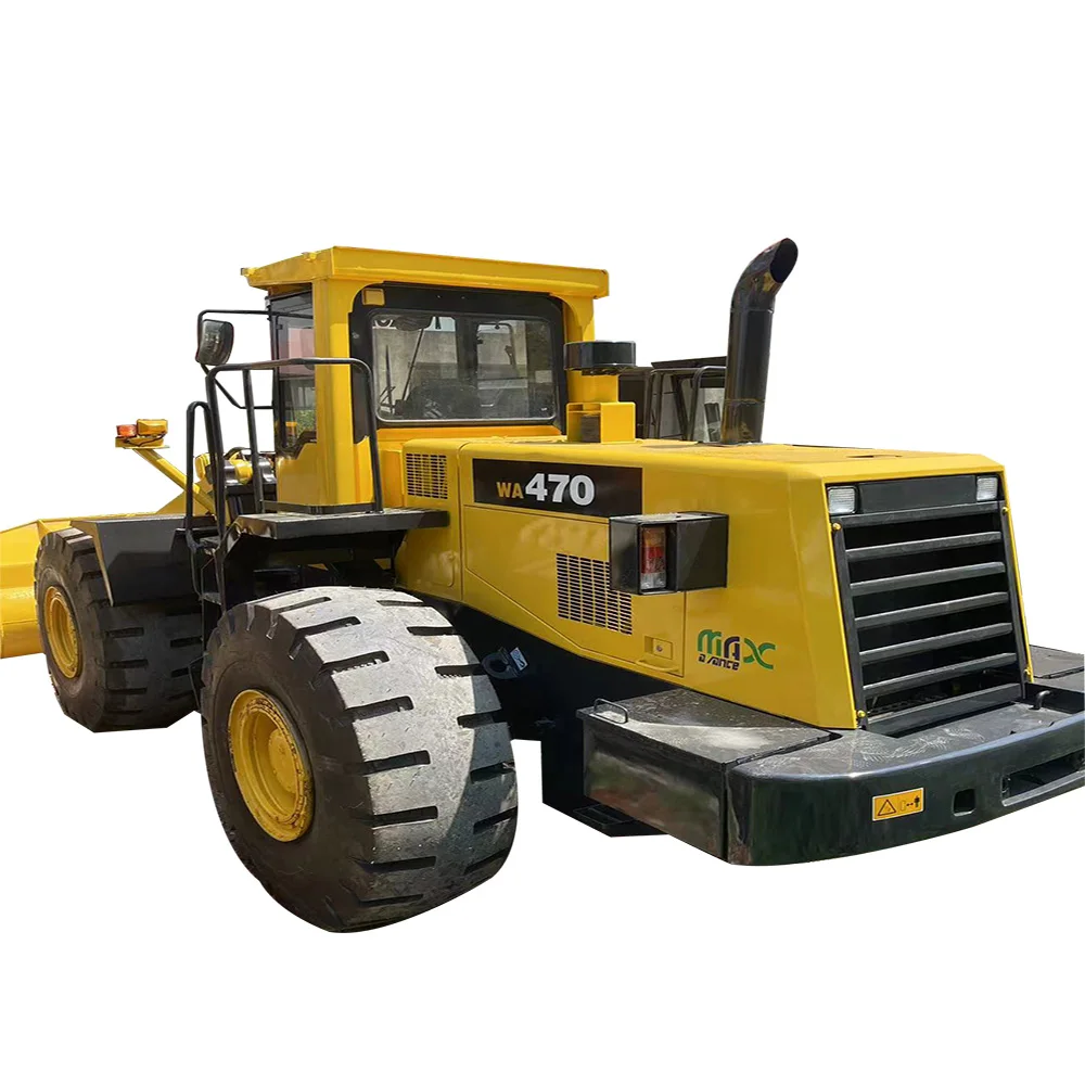 Японский производитель Komatsu WA470 Подержанный платный погрузчик WA 470 7ton подержанный колесный для продажи в Китае