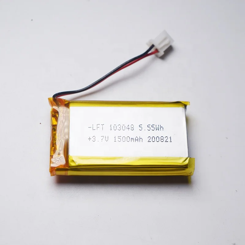 Factory price Top selling 603048 703048 803048 103048 3.7v 1500mAh rechargeable lipo battery for automobile data recorder