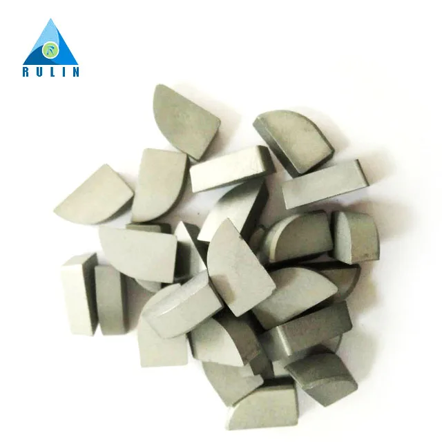 cemented tungsten carbide brazed tips of industrial parts