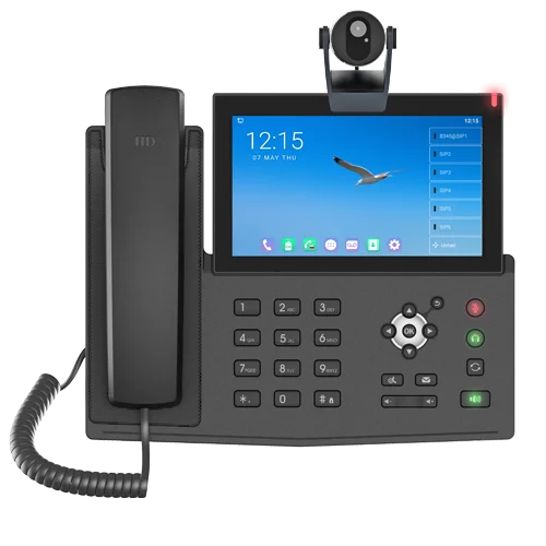 IP-телефоны с функцией видеозвонка Wi-Fi цветной сенсорный экран Android SIP-телефон Fanvil X7A камерой CM60 20SIP товары VoIP