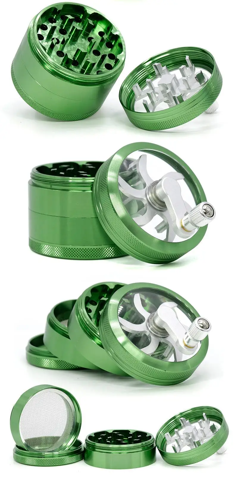 Hand Crank Smoking Grinders Crusher Tobacco Cutter Grinder Metal Hand Muller Weed Accessories