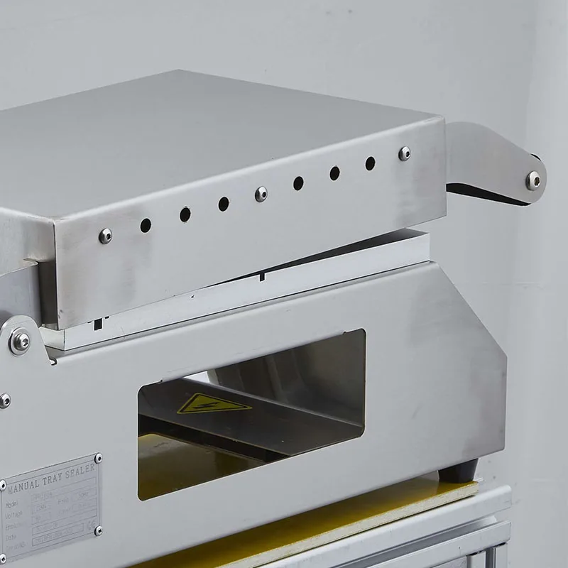 Takeaway Food Packing Machine Manual with 1 to 2 plastic trays for fast food on CE manual tray sealer
