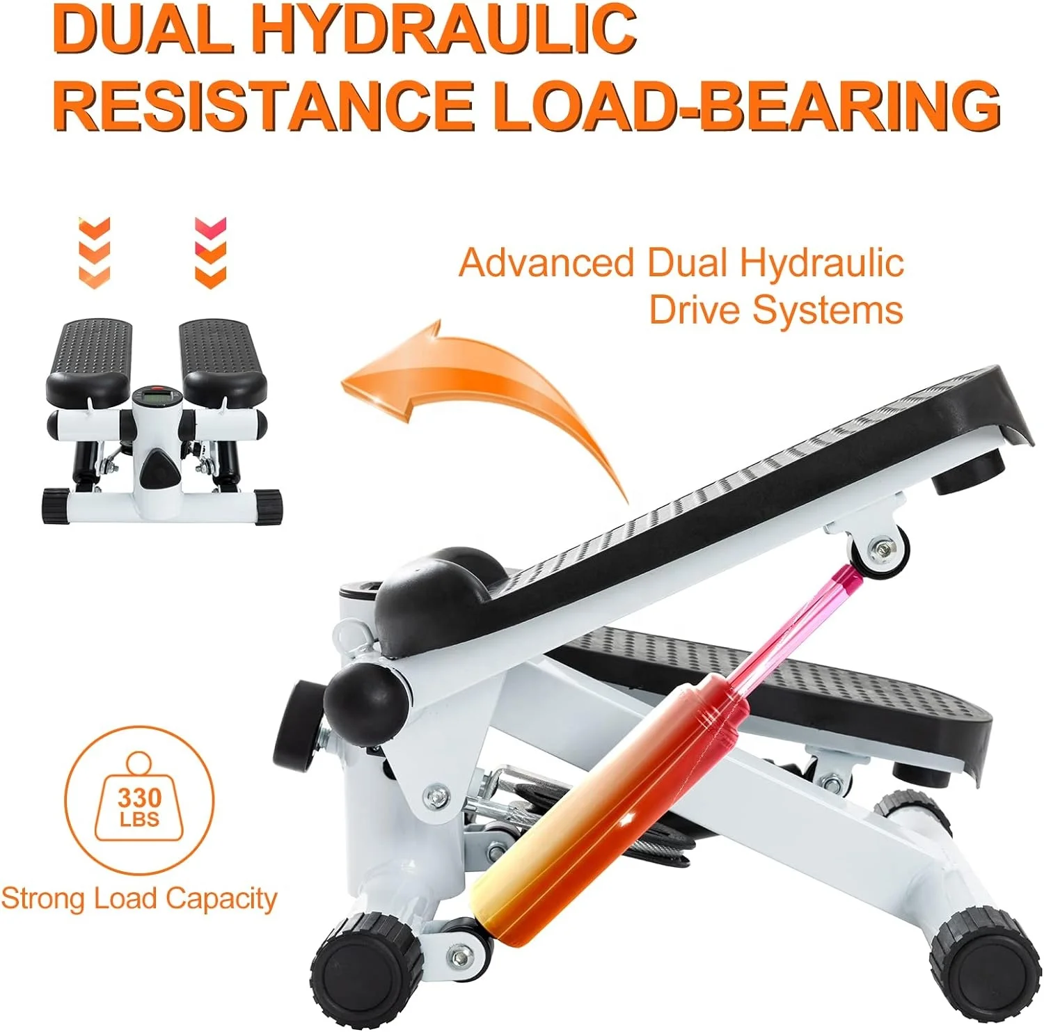 New Household Hydraulic Stepper Pedal Machine Mini Pedal Stepper Trainer
