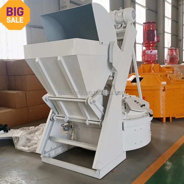 Hot Sale  750 Liter vertical planetary 0.75 M3 concrete pan mixer with high speed mixing blades