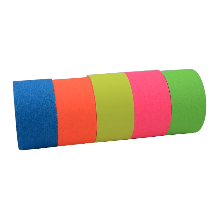 uv blacklight reactive neon gaffer cloth tape for party stage camera art craft fluorescent adhesive tape