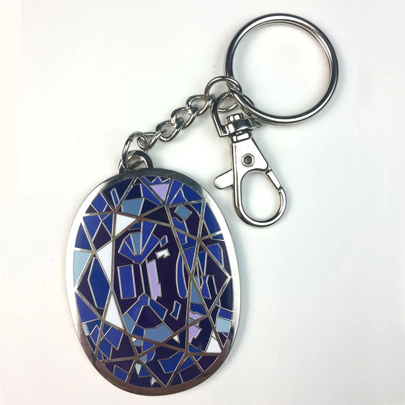 China manufacturers zinc alloy iron metal custom personalized soft hard enamel keychains