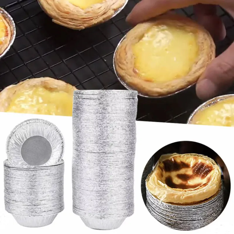 110mm dia X25mm mini pie tins aluminium foil egg tart cup mold alu foil paper box container dish ningbo factory TA110 yysmallcap