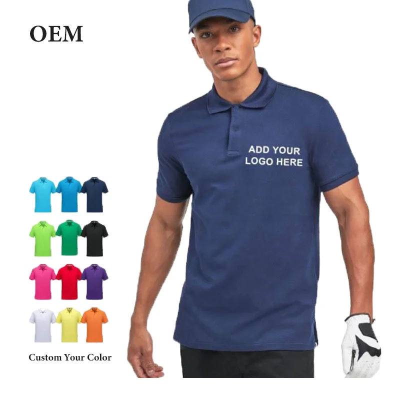Factory Supply Custom 100% Polyester Sports Corporate Polo Quick Dry T shirts For Men