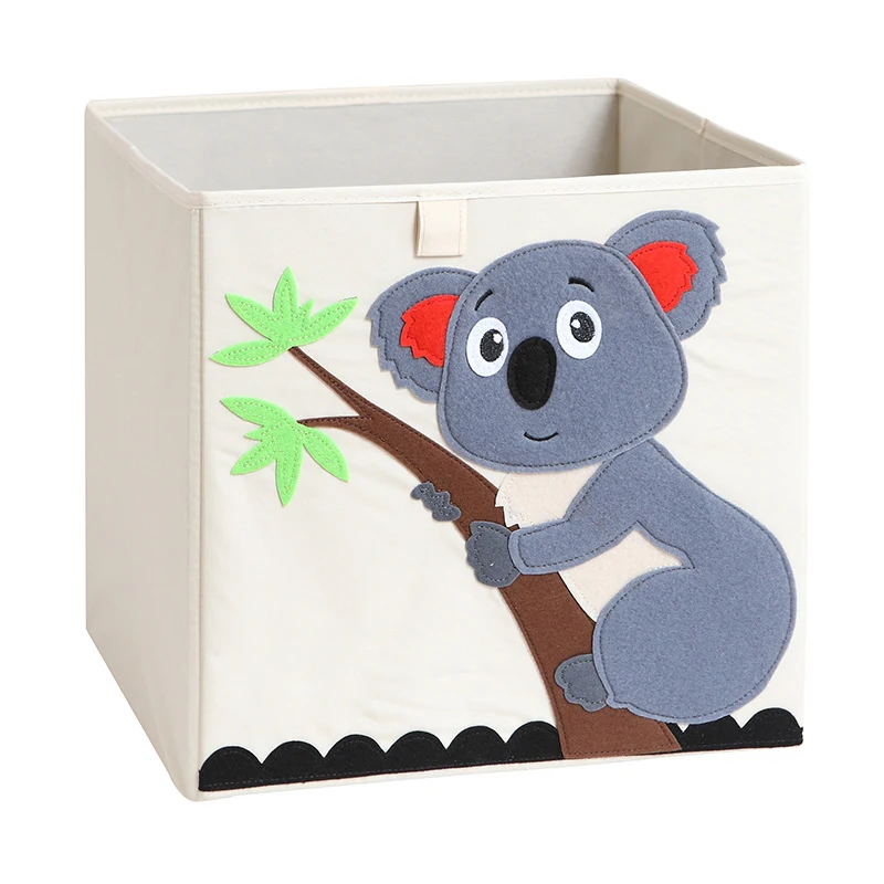 Cute Creative Customized kids foldabl Organizer Storage Box Washable Nursery For baby nursery Toys storage basket