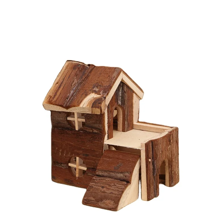 
Meeno Hot Selling Small Animal Chinchilla Rabbit Hedgehog Hamster Wooden House 