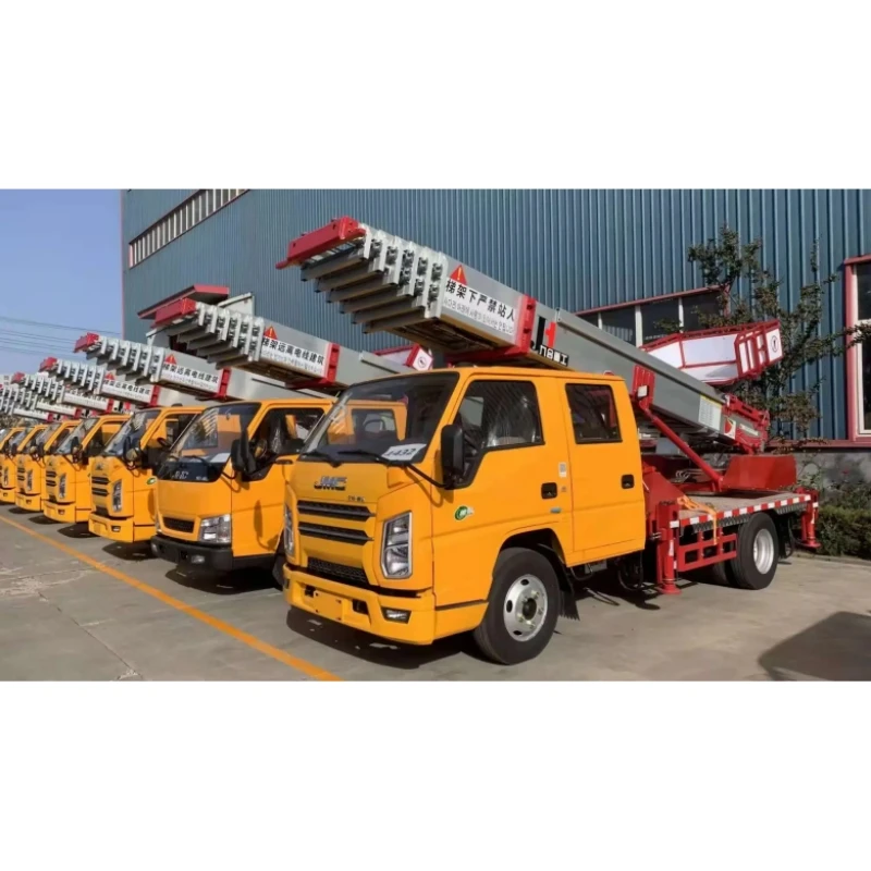 45m Customization Construction Lift Truck  Load 100-300 kg Ladder Platform Hoist Ladder Lift Truck for High Altitude Operation