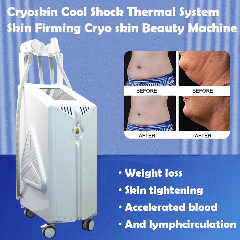 5 IN 1body slimming beauty equipment cryo cryotherapy t machine shock with 5 Handle Cool Technology 4.0 Face lifting Cool