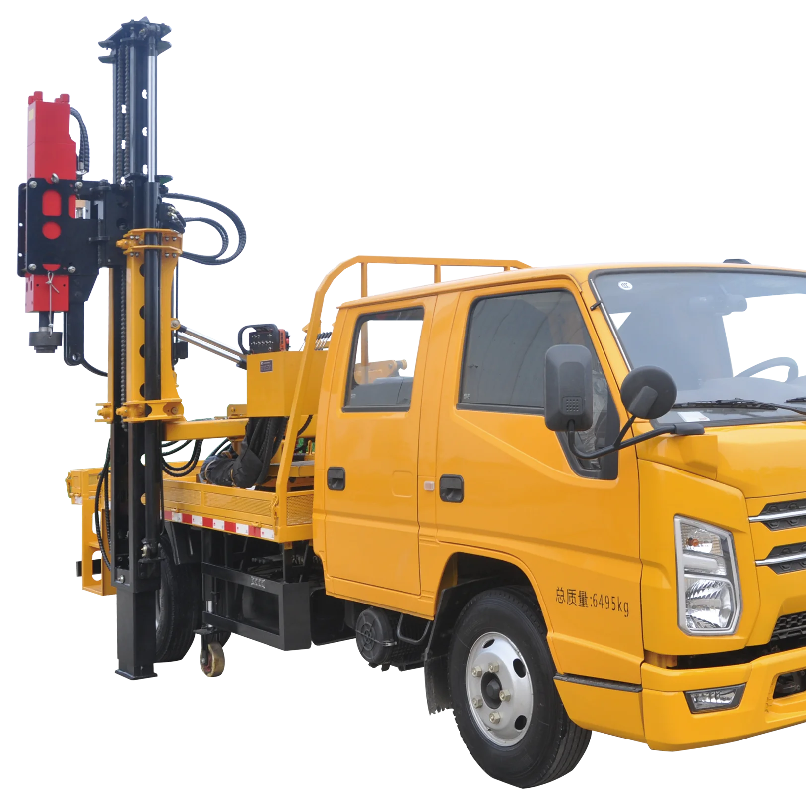 Highway Guardrail Construction Small Guardrail Hydraulic Pile Driving Machine Equipment  With Hydraulic Hammer