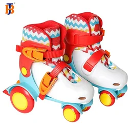 Best Price Professional Adjustable Flashing Safe Roller Skates Quad 4 Wheel