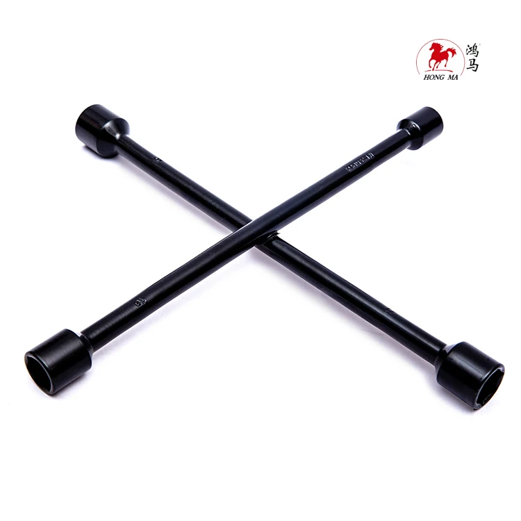 New style foldable rotary folding type space saving tire repair cross rim wrench