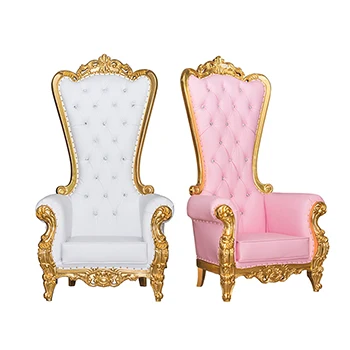 gold wedding king throne chair