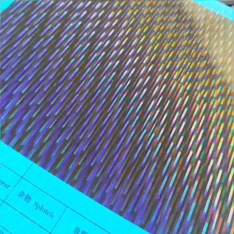 Different Pattern Transparent  BOPP Holographic Metalized  Lamination Film for Paper Board
