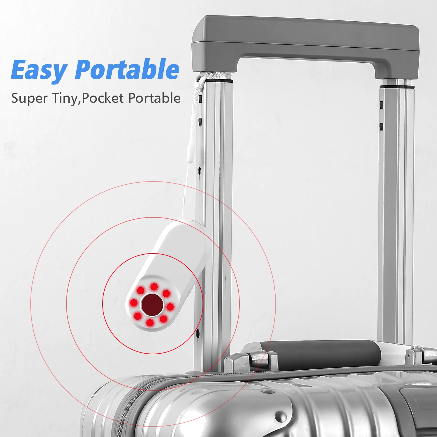 Spy Detecting Equipment Supplier 8 LED Laser Motion Alarm Handheld Camera Detector for Hotel Office Portable RF Signal Detector