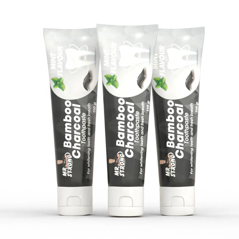 Black Color Fluoride Protect Charcoal Toothpaste