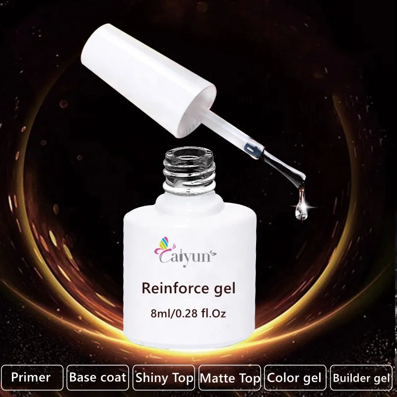Supper Best Clear Non Toxic Steady Base Color Top Coat Long Lasting Strong Reinforce Gel For Nail Art