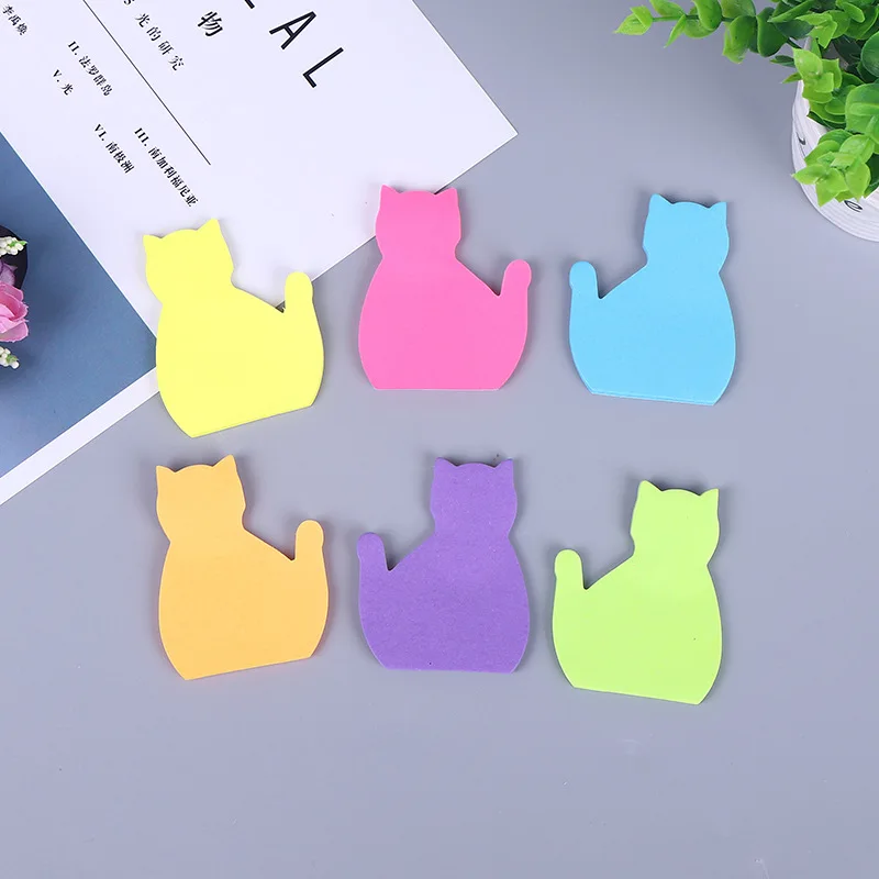 custom logo personalized kawaii cute small reusable shaped sticky notes