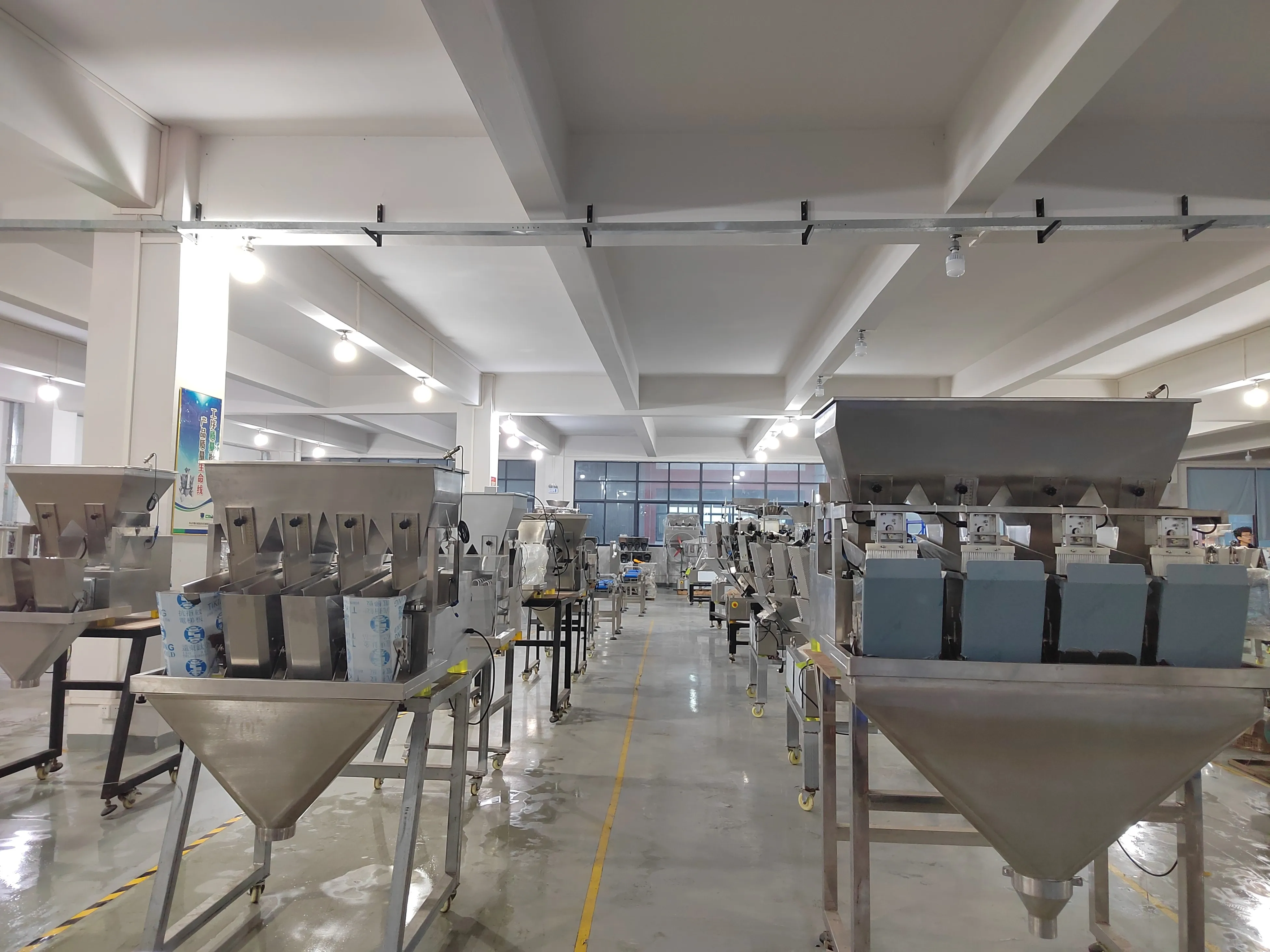 Automatic Small Dual Lane Double Head Linear Weigher Combination For Powder Grains Tea