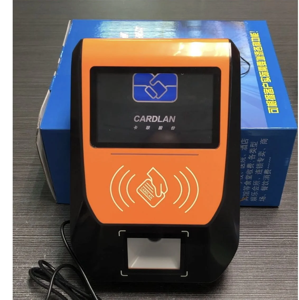 Waterproof LCD Color Display Bus POS Card Reader/Mifare RFID Card Reader