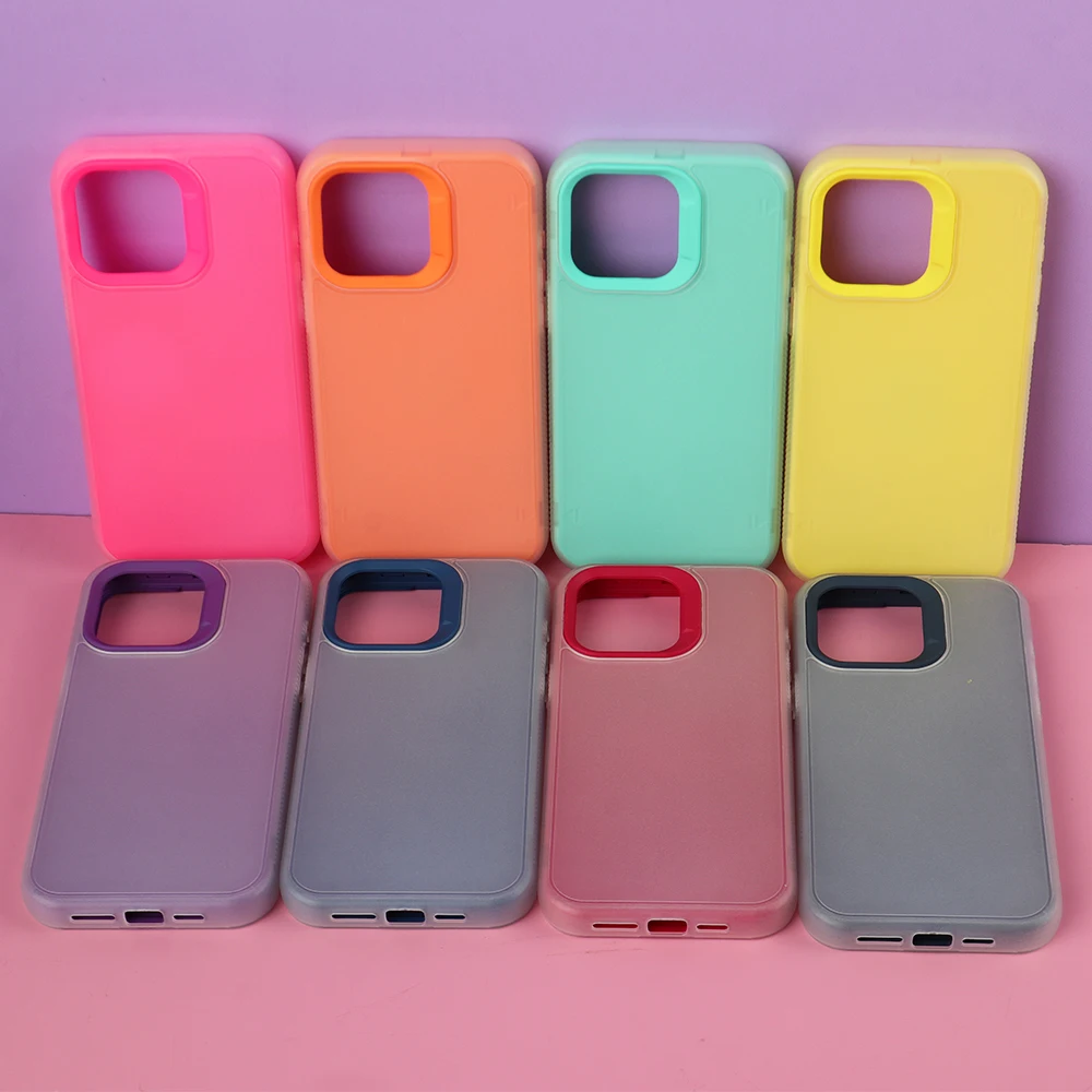 Somostel New Luxury Color Photo Frame Independent Skin Feeling TPU Mobile Phone Case Back Cover for iPhone 15 Pro Max HW SAM