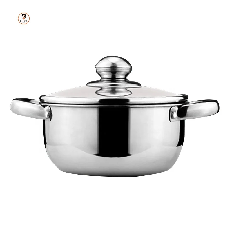 Кастрюля для отпаривания, утолщенная суповая кастрюля из нержавеющей стали, 16-24 см, два слоя, без магнита