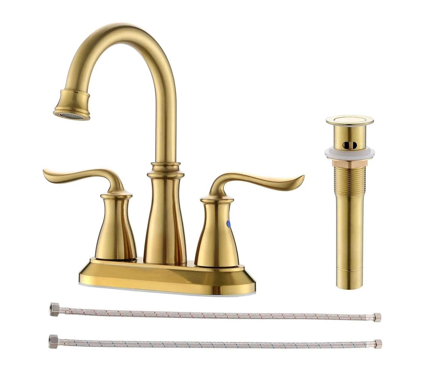 Top Quality Best Selling Luxury Stainless Steel Basin Faucet Gold For Bathroom
