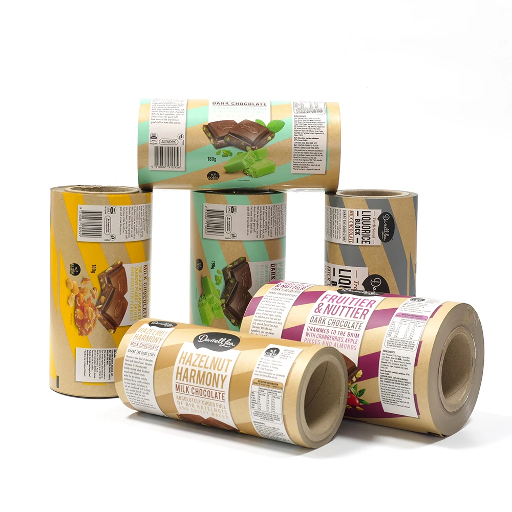 Food Grade Biodegradable Food Packaging Plastic Roll Film / Roll Laminating Automated Packing Film For Food