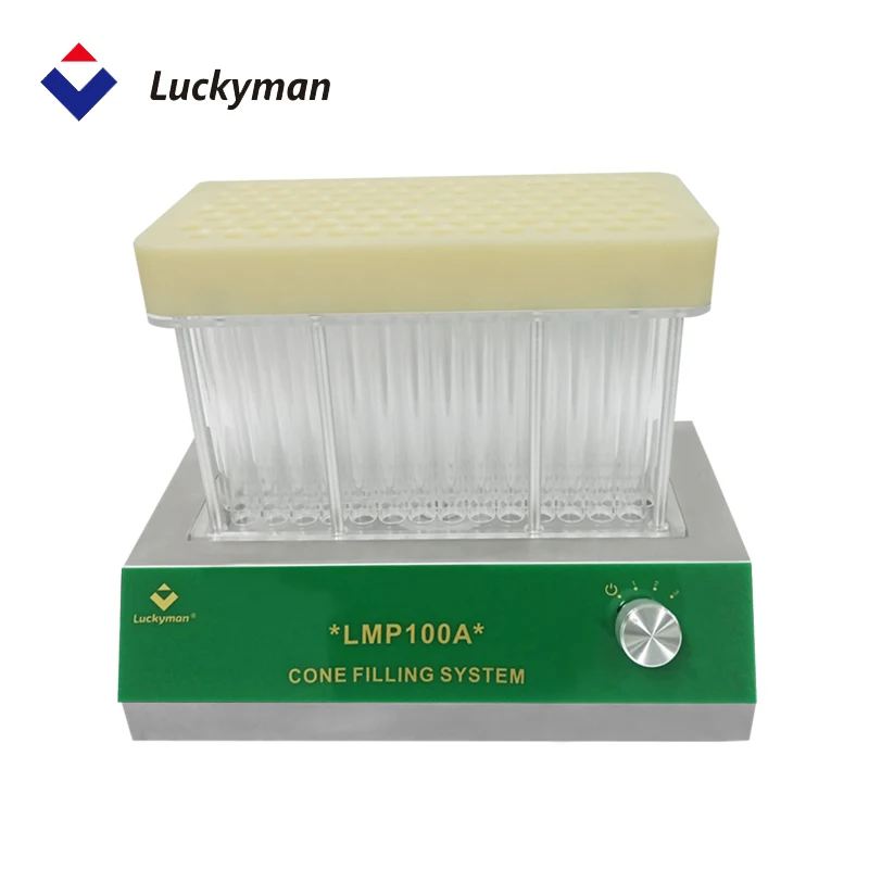 Luckyman 100pcs  Electric Pre Rolled Machine Tobacco Cigar Automatic Cone Filling Machine