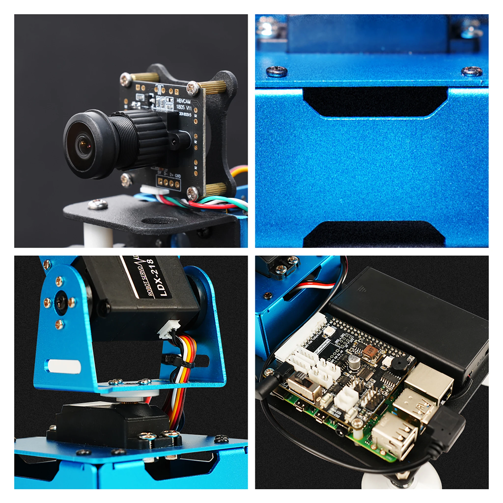 Hiwonder ArmPi mini 4DOF Vision роботизированная рука с питанием от Raspberry Pi поддержка питона отслеживание цели OpenCV для начинающих