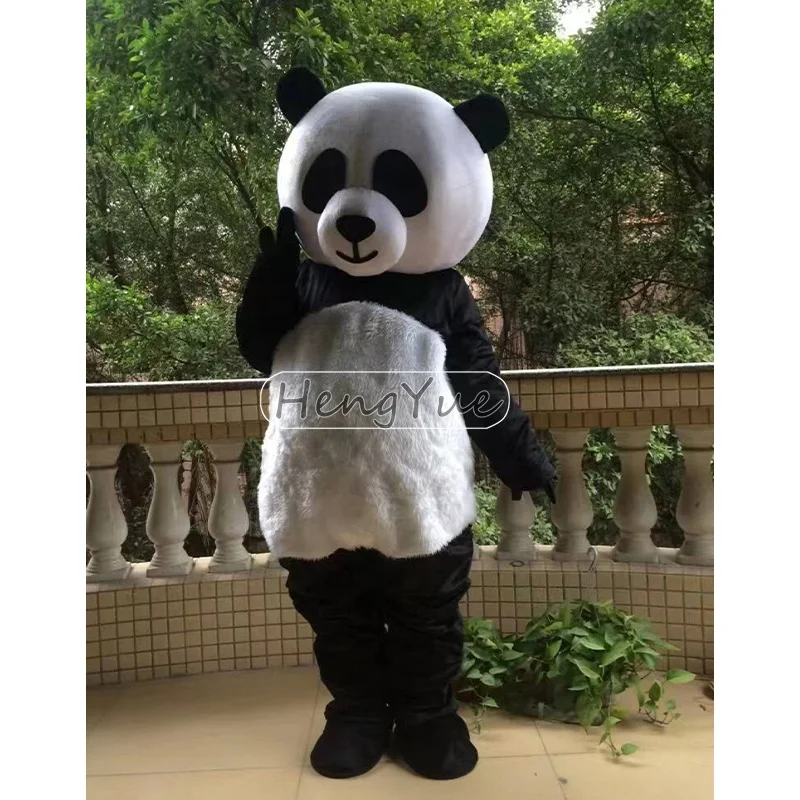 Hengyue лидер продаж костюмы талисмана милой панды медведя животных косплей милый костюм мультяшный для уличной вечеринки