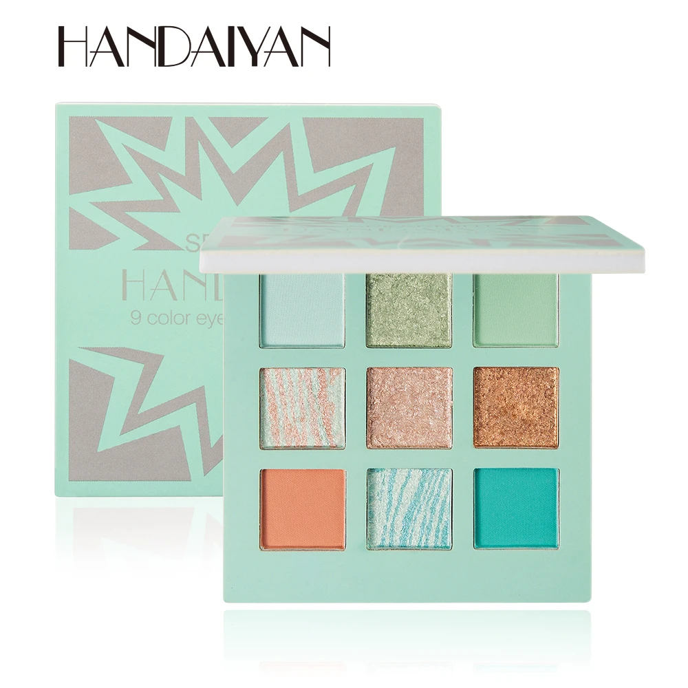 Handaiyan 9 Color Pearly Lustre Matte Eyeshadow Jiugongge Makeup Makeup Plate Mashed Potato Eye Shadow Makeup