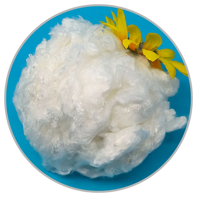 Органическое бамбуковое штапельное волокно 1 4d 38 мм для спиннинга и нетканого