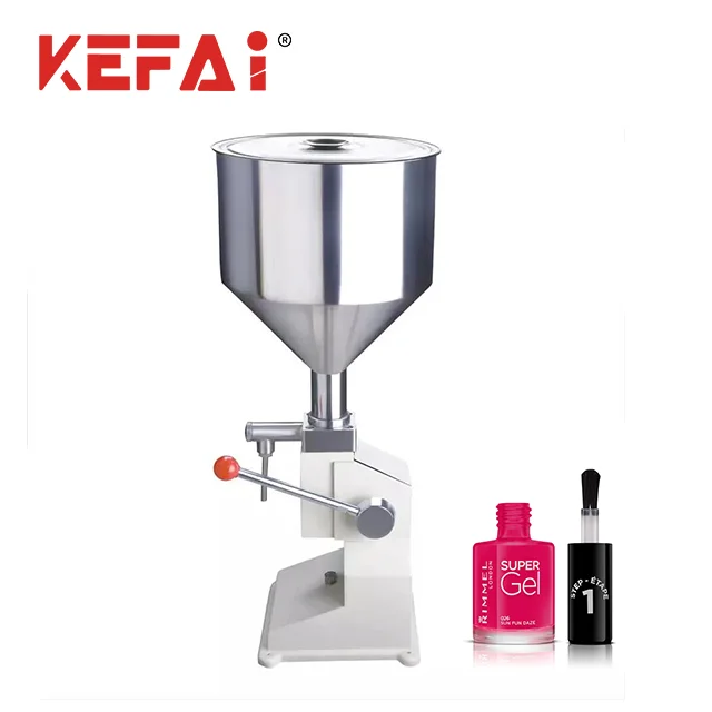 KEFAI Low Price Manual Hand Pressure Nail Polish Cosmetic Cream Glue Bottle Filling Machine