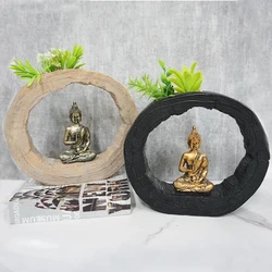 Wholesale Feng Shui Ornament Polyresin Antique Religious Decoration Resin Garden Sitting Statues Of Buddha Sculptures