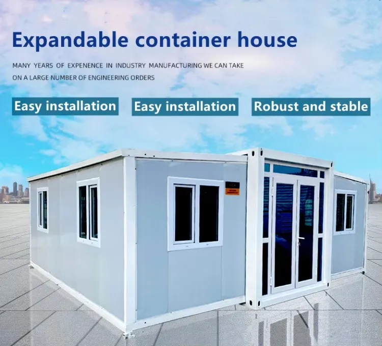 Prefabricated double-winged telescopic folding box-type movable house Hot sale fast movable house double-winged folding house