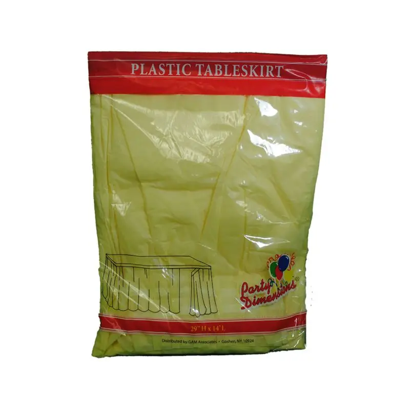 
Hot Popular Stretch Table Cloth for Banquet Rectangle Plastic Table Classical Table Skirt 