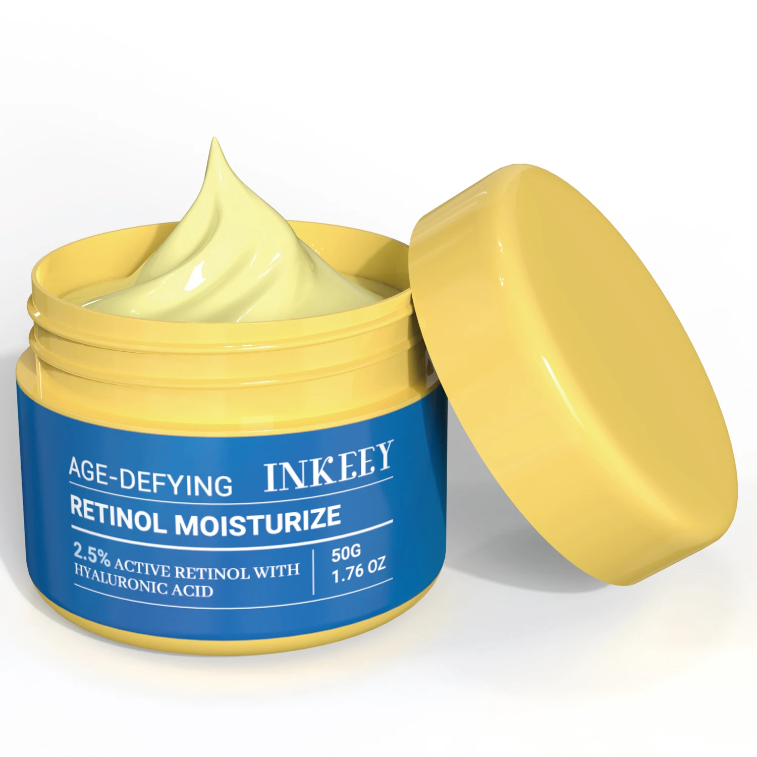 Age-Defying Retinol Moisturizer with Hyaluronic Acid Whitening Anti Wrinkle Facial Cream