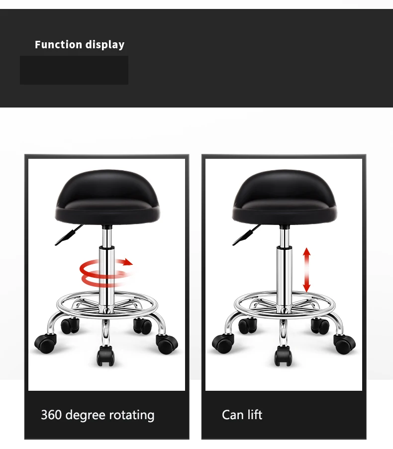 New Design Home Decor Luxury Bar Stool Lab Steel Salon Bar Stool Chair Modern Adjustable Bar Stool for Kitchen