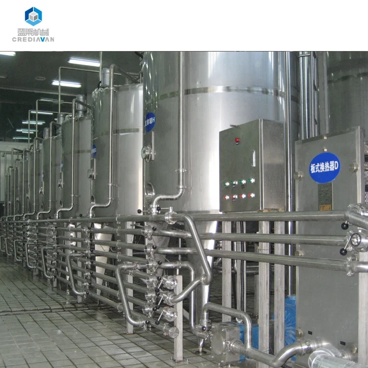 
5000L/H uht milk processing plant with aseptic package 