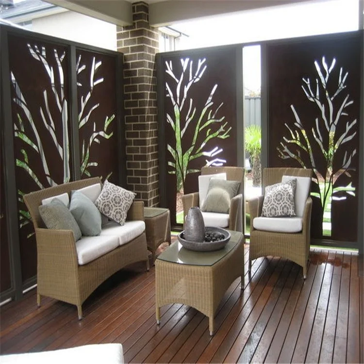 Hot Sale Laser Cut Metal Security Fence for Stairs and Balconies Elegant Design for Outdoor Spaces