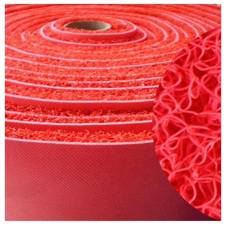 factory supply Pvc coil mat roll/spaghetti mat/doormat/waterproof outdoor carpet