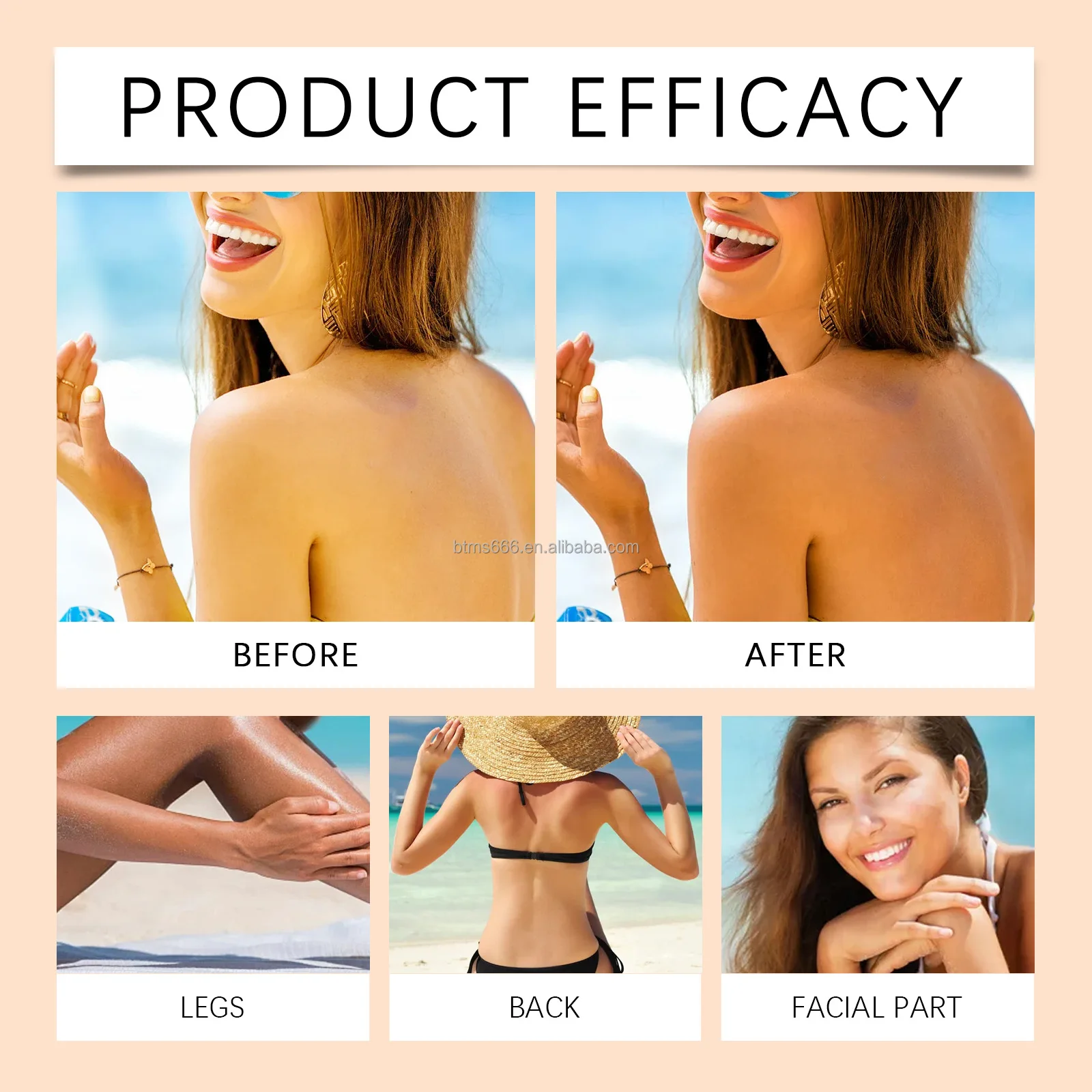 Bettermiss Professional Natural Tanning Gel Skin Body Tan Oil Self Tanning Products With Natural Extracts For Skin Glow