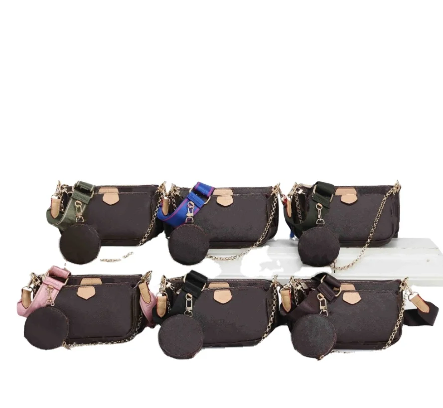 Hot selling Women Cross body Bag 3 in 1 bag branded handbags Ladies Body Cross Bag with low price